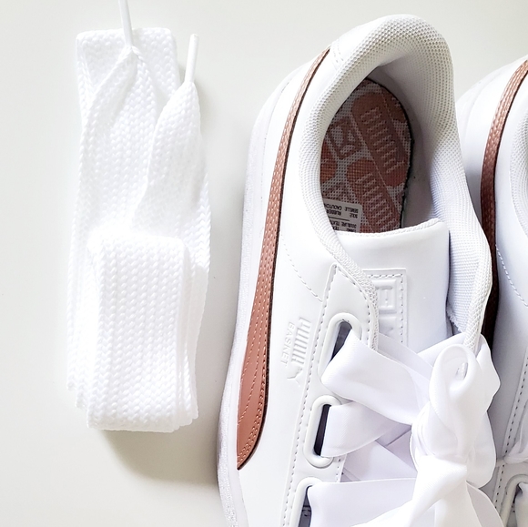 PUMA Athletic Basket Heart Patent Shoes - Picture 12 of 15